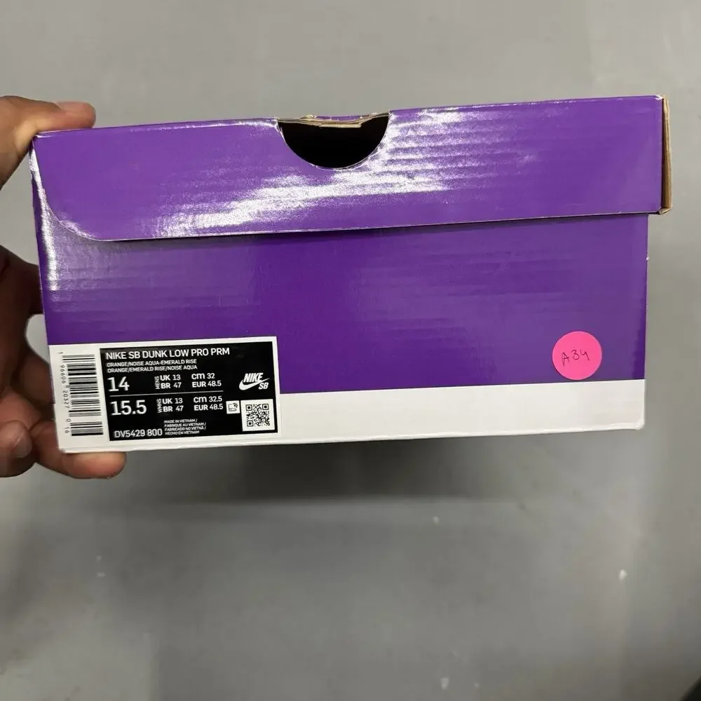 Size 14 - Nike Dunk SB Low Orange Emerald Rise